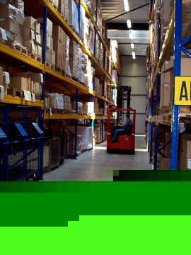 Bulk lokatie in het magazijn